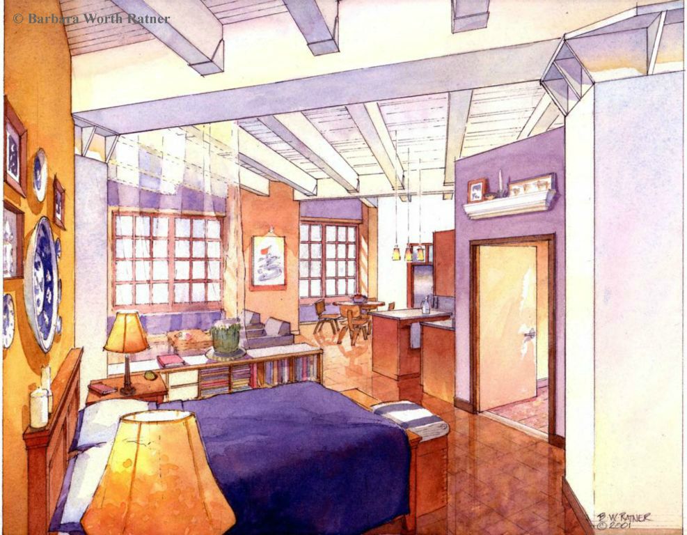 Lakeside apartment in mountain town